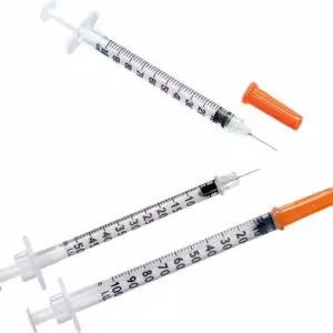 Seringa de insulina 1ml + agulha 0,33×12,7mm – 10 peças